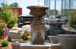 water features - fountains, natural looking streams and ponds - focal point landscapes with soothing movement and sound