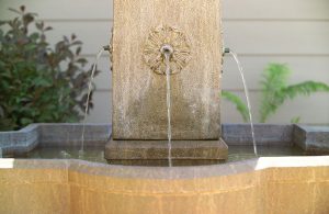water features - fountains, natural looking streams and ponds - focal point landscapes with soothing movement and sound